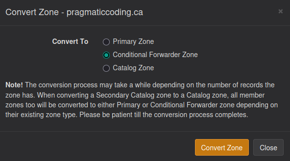 Convert to Conditional