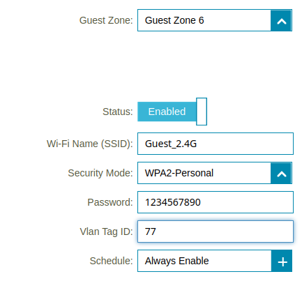 WiFi VLAN